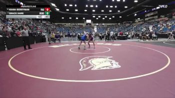 135 lbs Cons. Round 2 - Grace Hare, Wichita-Kapaun Mt.Carmel Hs vs Kiana Berryman, Pittsburg HS