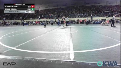 105 lbs Consi Of 8 #2 - Rocket McGirt, Salina Wrestling Club vs Brilee Combs, Cowboy Wrestling Club