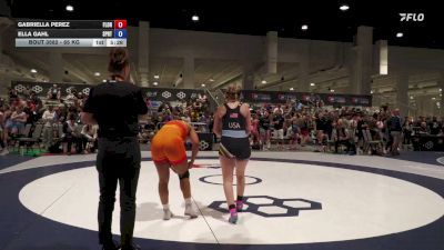 65 kg Champ. Rd Of 32 - Gabriella Perez, Florida vs Ella Gahl, Spartan RTC