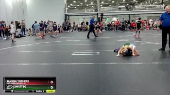 48 lbs Round 3 (4 Team) - Jaxson Yothers, Mat Warriors Red vs Vito DiMatteo, Wall