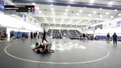 138 lbs Cons. Round 3 - Valynn Kwan, Unattached vs Carmella Foley, Unattached