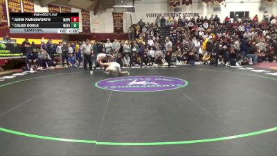 113 lbs Semifinal - Caleb Noble, Warren Township vs Jusin Farnsworth, Malvern Prep