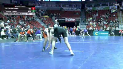 2A-215 lbs Champ. Round 2 - Jeryn Funke, West Delaware, Manchester vs Carson Grier, Williamsburg