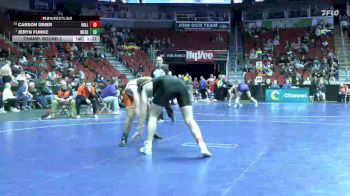 2A-215 lbs Champ. Round 2 - Jeryn Funke, West Delaware, Manchester vs Carson Grier, Williamsburg