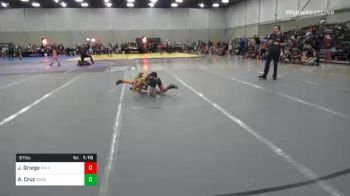 67 lbs Prelims - John Griego, Nm Gold vs Arcadius Cruz, Team Aggression