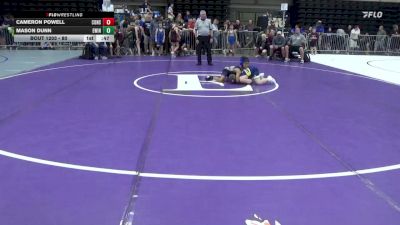 80 lbs Consi Of 8 #2 - Cameron Powell, Conshohocken vs Mason Dunn, Ewing
