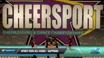 Spirit Tech All-Stars - Sapphire [2021 L1 Junior - D2 - Small - A Day 2] 2021 CHEERSPORT National Cheerleading Championship