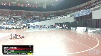6A-145 lbs Cons. Round 2 - Ethan Petrone, Oregon City vs Dylan Gore, Mountainside