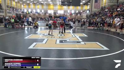77 lbs Round 5 - Weston Everman, Iowa vs Hudson Koppes, Big Game Wrestling Club