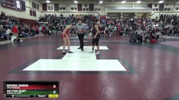 145 lbs Cons. Round 2 - Peyton Burt, Waterloo West vs Kimora Owens, Williamsburg