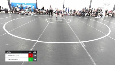 148 lbs Quarterfinal - Charlie Bacinsky, Blue Wave vs Chase Van Hoven, Team Alien UFO