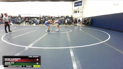 184 lbs Cons. Round 1 - Kevin Clements, San Francisco State vs Davin Ito, Westcliff