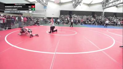 82-J lbs Round Of 32 - Landon Frey, Central Dauphin Middle School vs Liam Moran Caimares, RedNose Wrestling School