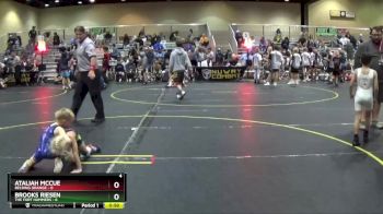 43 lbs Round 2 (6 Team) - Ataliah McCue, Belding Orange vs Brooks Riesen, The Fort Hammers