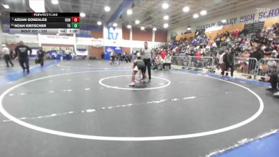 132 lbs Champ. Round 2 - Azuan Gonzales, Eisenhower vs Noah Kritscher, Thousand Oaks