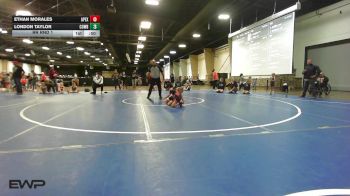 40-45 lbs Rr Rnd 1 - Ethan Morales, Apex vs London Taylor, Cowboy Wrestling Club