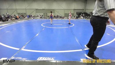 50 lbs Rr Rnd 2 - Kendall Henry, Super Girls K-6 Red vs Harley Beckley, Mat Union Misfits K-6