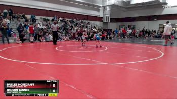 41-44 lbs Quarterfinal - Paislee Morecraft, Franklin Central WC vs Benson Tanner, Contenders WA