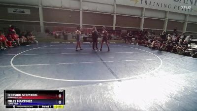 157 lbs Quarterfinals (8 Team) - Shepard Stephens, Utah Gold vs Miles Martinez, Texas Red