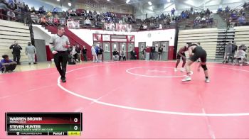 132 lbs Champ. Round 2 - Warren Brown, Merrillville vs Steven Hunter, Lawrence North Wrestling Club