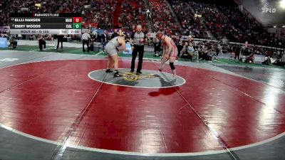 G 185 lbs Champ. Round 1 - Ellli Hansen, Madison vs Emry Woods, Eagle