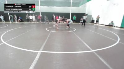 138 lbs Quarterfinal - Connor Landers, Carroll Wrestling Club vs Cael Puderbaugh, Bobcat Wrestling Club