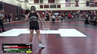 JV-14 lbs Round 1 - Jasmine Hutchens, Independence vs Madeline Hoover, Mason City
