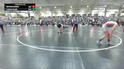 145 lbs Champ. Round 1 - Bryson Burke, Elite Wrestling Academy vs Logan Allen, Sumner Co Wrestling Club