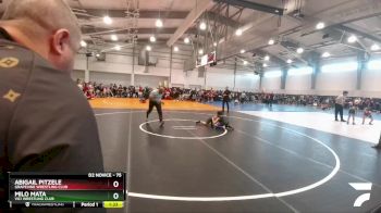75 lbs Champ. Round 1 - Abigail Pitzele, Grapevine Wrestling Club vs Milo Mata, Vici Wrestling Club
