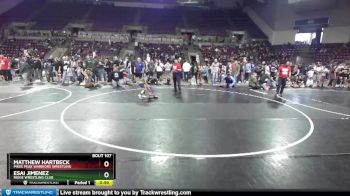 45-46 lbs Round 2 - Matthew Hartbeck, Pikes Peak Warriors Wrestling vs Esai Jimenez, Ridge Wrestling Club