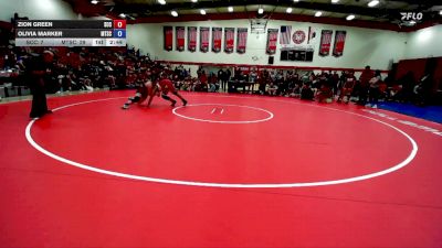 180 lbs Semis & 1st Wrestleback (8 Team) - Olivia Marker, Mt. San Antonio College vs Zion Green, Sacramento City College