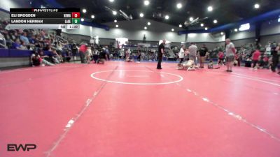 126 lbs Quarterfinal - Eli Brogden, North Desoto Wrestling Academy vs Landon Herman, Lakeside Hot Springs AR