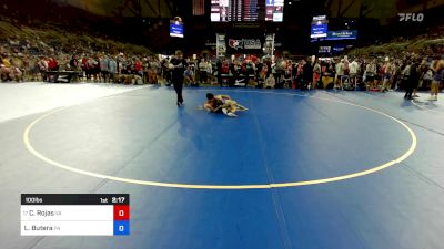 100 lbs Rnd Of 32 - Cristian Rojas, VA vs Luca Butera, PA