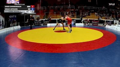 86kg Cons. Round 3 - Owen Gudmundson, Burnaby Mountain Wrestling Club vs Judah Arthurs, Saskatoon Wrestling Club