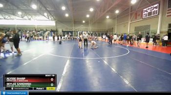 150 lbs Quarterfinal - Skylee Gangwish, Eastside United Wrestling vs Alysse Sharp, Uintah Girl`s Wrestling