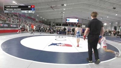 144 lbs Cons. Quarters - Luke Benedict, Central Kentucky Wrestling vs Michael Salcedo