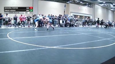 123 lbs Consi Of 8 #2 - Savanna Porter, Black Flag Wr Ac vs Finley Houck, Wrestling Rhinos (WA)