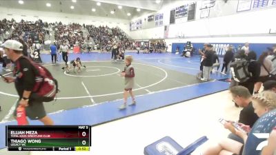 56 lbs 5th Place Match - Thiago Wong, Legacy WC vs Elijah Meza, Total Kaos Wrestling Club