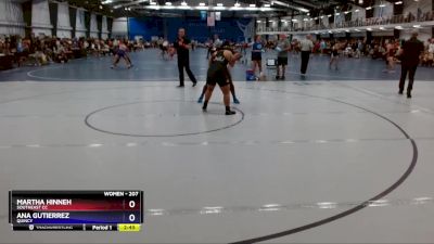 207 lbs Semifinal - Martha Hinneh, Southeast CC vs Ana Gutierrez, Quincy