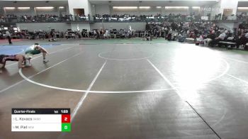 145 lbs Quarterfinal - Logan Kovacs, Danbury vs Maximus Piel, New Milford