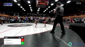 40 lbs Quarterfinal - Sebastian Ramos, Weatherford Youth Wrestling vs Paul Velazquez, Lexington Wrestling Club