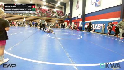78 lbs Rr Rnd 1 - Bryar Burch, Team Tulsa Wrestling Club vs Brinnlie Hadjiconstantinou, Beggs Youth Wrestling Program