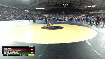 82 lbs Cons. Semi - Joel Vela, Askeo International Mat Club vs Boyce Aldridge, Steelclaw Wrestling Club