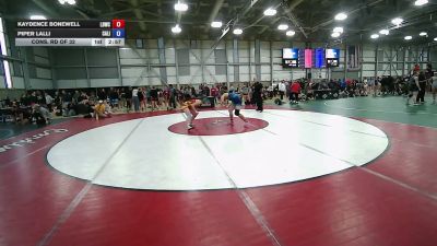 62 kg Cons. Rd Of 32 - Kaydence Bonewell, Lucky Duck Wrestling Club vs Piper Lalli, California