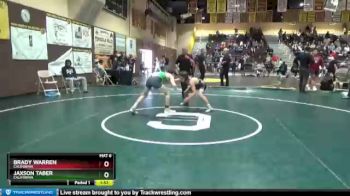126 lbs Semifinal - Jaxson Taber, California vs Brady Warren, California