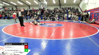 102 lbs Consi Of 4 - Breanna Storey, Cleveland Public Schools vs Katherine Lara Hernandez, Broken Arrow Girls