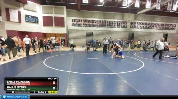 137-150 lbs Round 2 - Hallie Myers, Fremont Wrestling Club vs Emely Mijangos, Warrior Wrestling Club