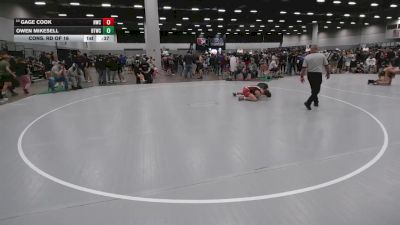 132 lbs Cons. Rd Of 16 - Gage Cook, Hastings Wrestling Club vs Owen Mikesell, BTWC