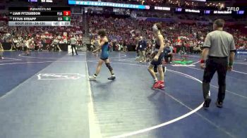 3A-120 lbs Champ. Round 1 - Tytus Steapp, Clear Creek-Amana vs Liam Fitzgibbon, Pleasant Valley