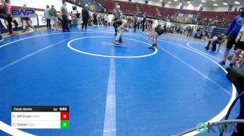 88-92 lbs Consolation - Cam Whitnah, Harrah Little League Wrestling vs Cooper Casey, Tecumseh Youth Wrestling